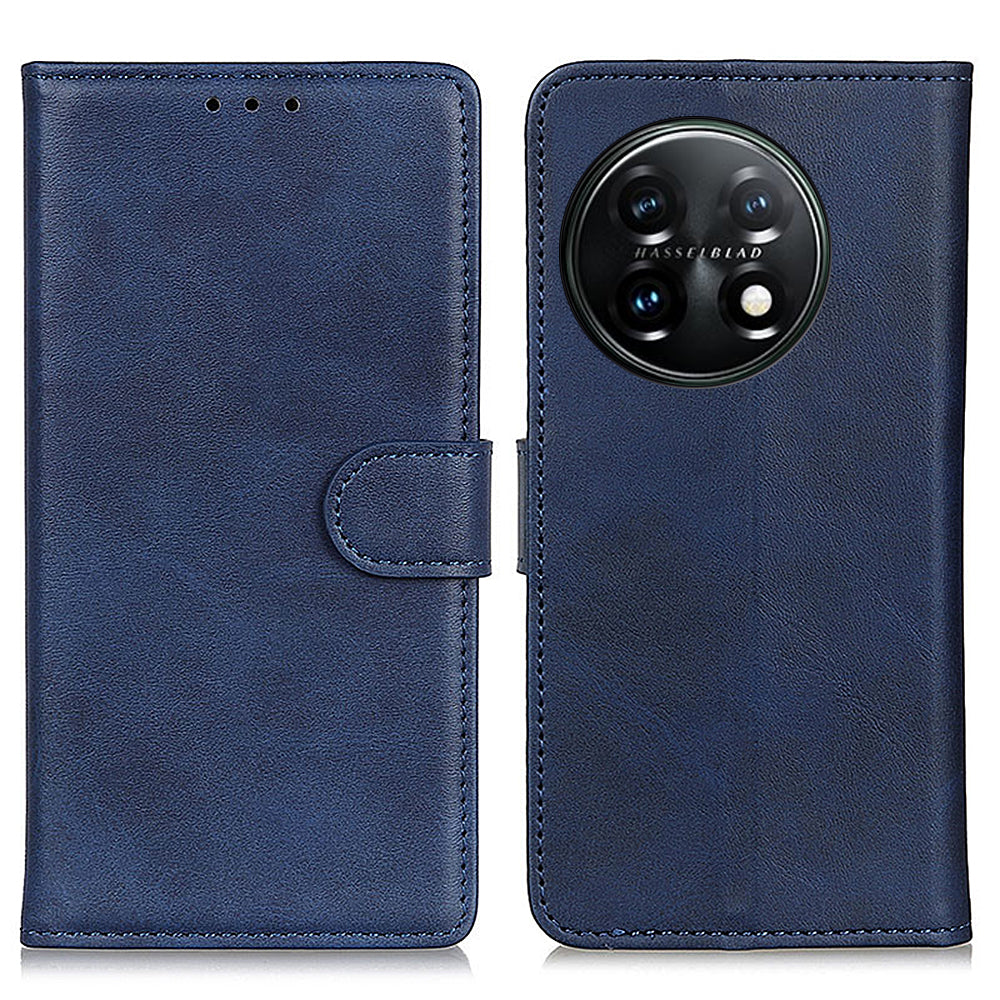 For OnePlus 11 5G Cowhide Texture Wallet Stand PU Leather Phone Case Magnetic Clasp Anti-Scratch Cover For OnePlus 11 5G Cowhide Texture Wallet Stand PU Leather Phone Case Magnetic Clasp Anti-Scratch Cover